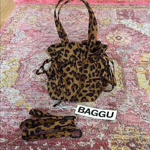 BAGGU Leopard Print Bag
